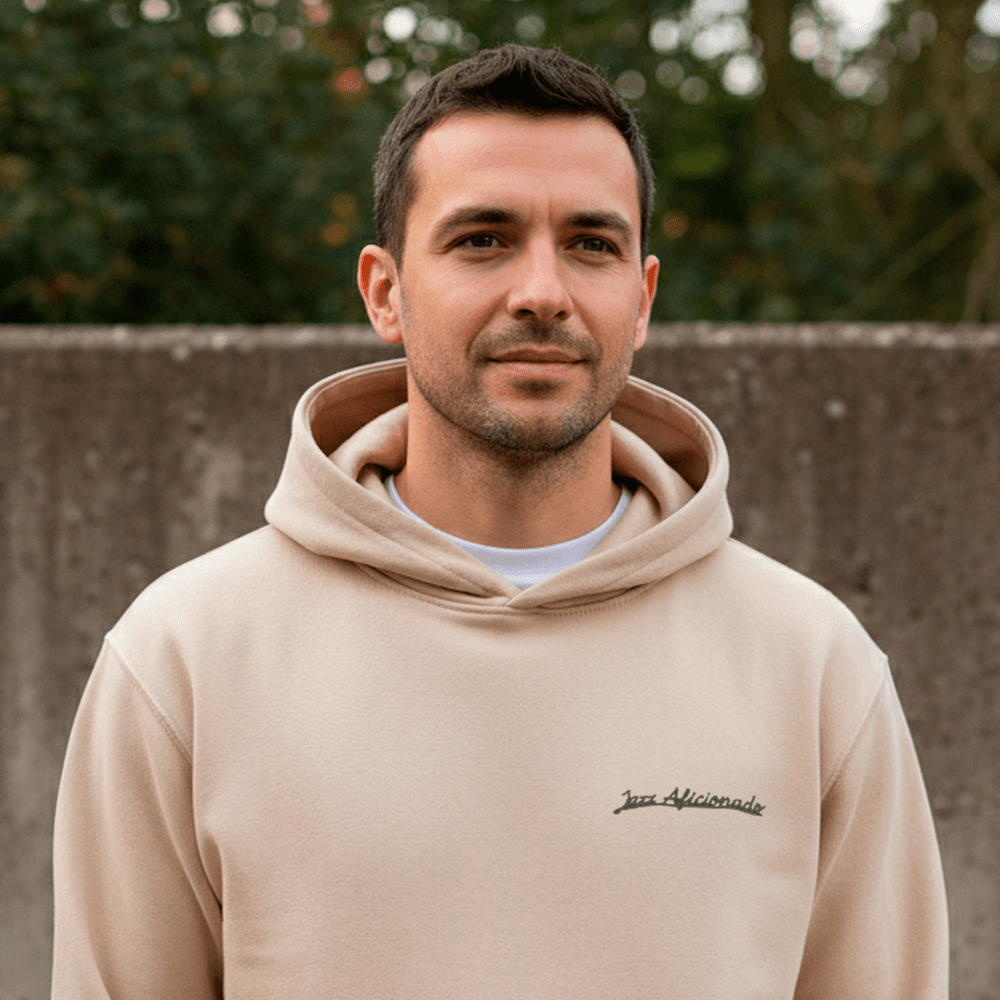 Hoodie beige Jazz Aficionado